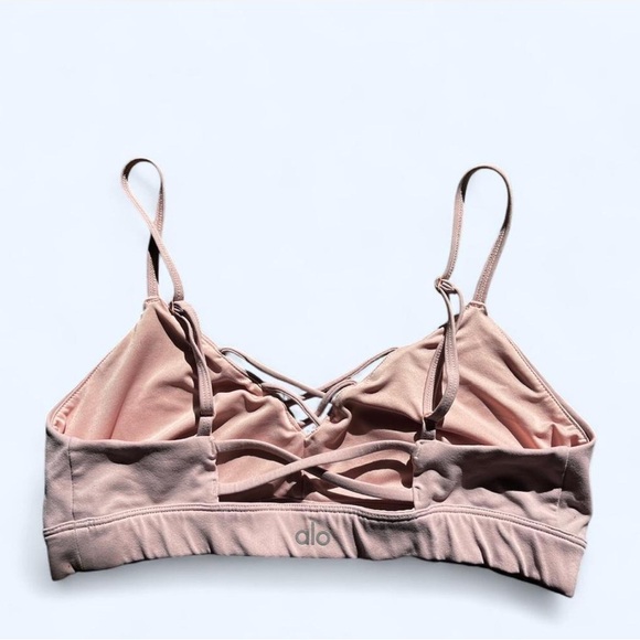 ALO Yoga Soft Pink Bralette - Picture 2 of 3